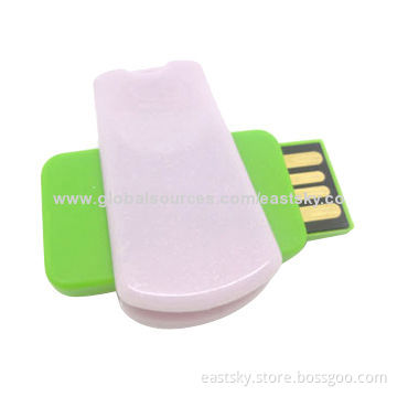 Twist USB Flash Drive with Waterproof and Dust-proof Chipset Insert, Free for 2-year Warranty